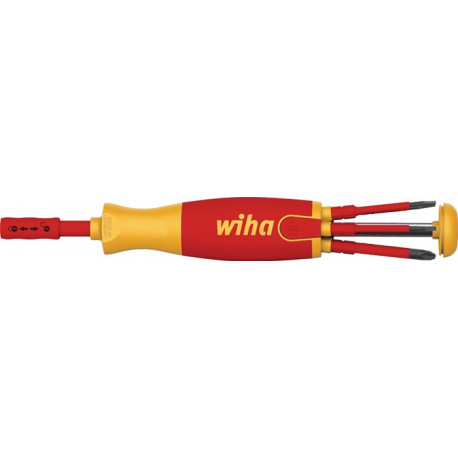Porte-embouts à chargeur 38610 6 pièces fente/PH isolé VDE WIHA