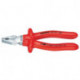 Pince universelle à forte démultiplicat. longueur 200 mm chromé isolé par immersion VDE KNIPEX