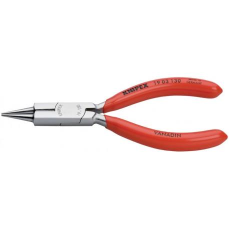 Pince à cintrer de bijoutier longueur 130 mm chromé revêtement en plastique KNIP