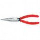 Pince à becs plats, ronds DIN ISO 5745 longueur 125 mm plat/rond droite poli revêt. en plastique KNIPEX