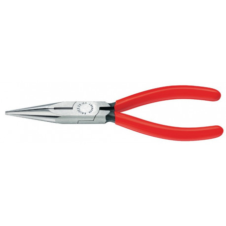 Pince à becs plats, ronds DIN ISO 5745 longueur 125 mm plat/rond droite poli revêt. en plastique KNIPEX