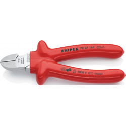 Pince coupante diagonale longueur 160 mm plongée isolée KNIPEX