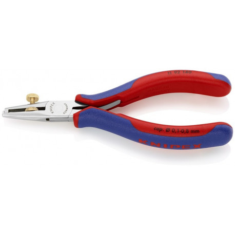 Pince à dénuder pour l'électronique longueur totale 140 mm zone de travail 0,1-0,8 mm KNIPEX