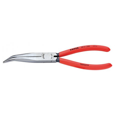 Pince de mécanicien longueur 200 mm forme 2 coudé à 40 deTaille revêtement en plast