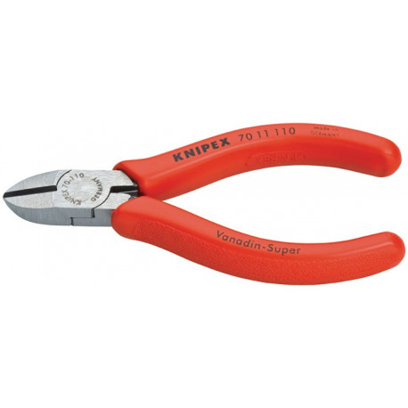 Pince coupante diagonale longueur 110 mm tête polie revêt. en plastique max. 1,2 mm KNIPEX