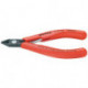 Pince coupante latérale électronique DIN ISO 9654 longueur 125 mm forme 2 facette oui, petit format KNIPEX