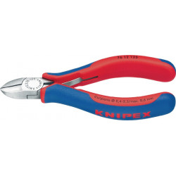 Pince coupante diagonale longueur 125 mm forme 1 facette oui tête polie gaines multicomposant KNIPEX