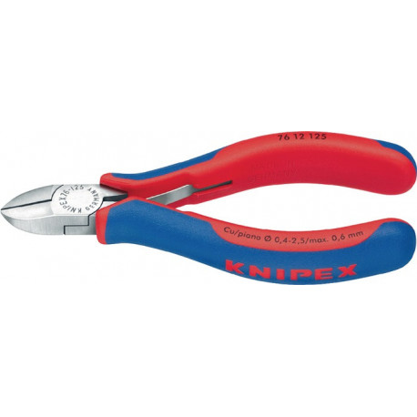 Pince coupante diagonale longueur 125 mm forme 1 facette oui tête polie gaines multicomposant KNIPEX