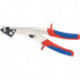 Grignoteuse de tôle longueur totale 280 mm largeur de coupe 2,7 mm nickelé gaines multicomposant KNIPEX