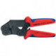 Pince à sertir forme courte longueur 195 mm 0,1-1,5 (AWG 27-16) mm² p. connect. non isol. ressort d’ouv. KNIPEX