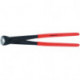 Tenaille russe à forte démultiplication DIN ISO 9242 longueur 300 mm poli noir atramenté revêtement en plastique KNIPEX