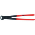 Tenaille russe à forte démultiplication DIN ISO 9242 longueur 300 mm poli noir atramenté revêtement en plastique KNIPEX