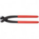 Pince pour tuyaux souples longueur totale 220 mm tête noire atramentée revêt. plastique KNIPEX