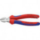 Pince coupante diagonale longueur 160 mm tête chromée avec oeillet de fixation gaines multicomposant KNIPEX