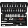 Jeu de clés à douille 45 pièces 1/4 po. ouverture de clé 4-14 mm nombre de dents 72 6 pans NOW