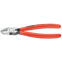Pince coupante diagonale longueur 140 mm tête polie revêtement en plastique KNIP