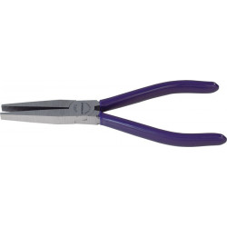 Pince à becs longs longueur totale 160 mm tête polie longue, plat revêtement en plastique PROMAT