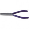 Pince à becs longs longueur totale 160 mm tête polie longue, plat revêtement en plastique PROMAT