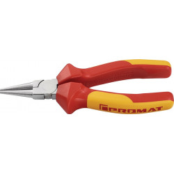 Pince à becs ronds longueur 160 mm pince chromée gaines multicomposant PROMAT