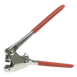 Pince à plomber L. 170 mm pour plombs de D. de 10 mm nickelé revêtement en plast