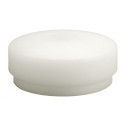 Tête de maillet à frappe amortie D. de la tête 40 mm nylon blanc dur