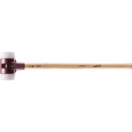 Marteau à deux mains SIMPLEX D. de la tête 80 mm longueur 800 mm mi-dur super-plastique blanc Hickory HALDER