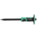 Burin pointu longueur 300 mm épaisseur de l’acier 18 mm avec protections des mains