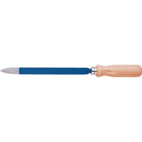 Grattoir triangulaire L. des lames 125 mm triangulaire 14 mm forme C manche en b