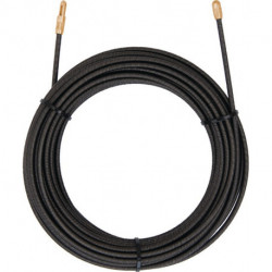 Hélice d'amorce Quadroflex longueur totale 20 m D. 4 mm avec oeillet et tête chercheuse câble en acier CABERE