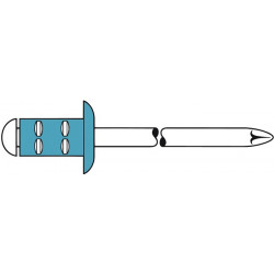 Rivet POP PolyGrip® tige de rivet D. x l 48 x 10 mm acier inoxydable 500 pièce (Par 500)