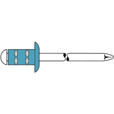 Rivet POP PolyGrip® tige de rivet D. x l 48 x 10 mm acier inoxydable 500 pièce (Par 500)