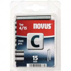 Agrafe à dos étroit C tipo 4 largeur 6 mm longueur du poteau 15 mm largeur de fi