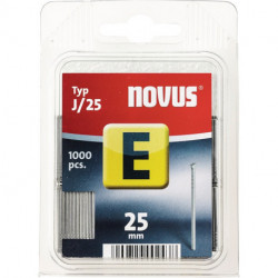 Clou E type J longueur 25 mm largeur de fil 120 mm avec tête 1000 pièces/carton