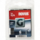 Agrafe à fil d'acier plat G tipo 11 l.10,6xL6 mm largeur de fil 1,25 mm 1200 pièces/paquet NOVUS