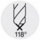 Jeu de forets hélicoïdaux, coffret métallique, en acier à coupe rapide, type N, DIN 338, rectifié, Ø h8 : 1,00-5,90 mm, Nombre de forets 50 pièces