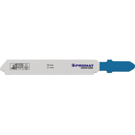 Lame de scie sauteuse longueur totale 79 mm pas de dent 11 mm HM 2 pièces/carte