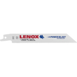 Lame de scie sabre 614R longueur 152 mm largeur 19 mm graduation de dent TPI 14