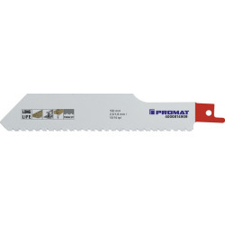 Lame de scie sabre longueur 150 mm largeur 25 mm Degrésuation de dent TPI 10/14 2