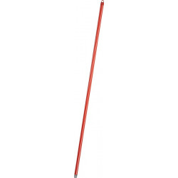 Manche à balai longueur 1400 mm D. 24 mm revêtement en plastique filet en métal (Par 10)