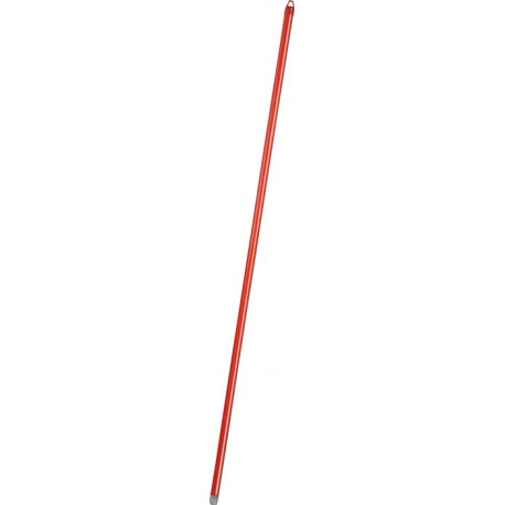 Manche à balai longueur 1400 mm D. 24 mm revêtement en plastique filet en métal (Par 10)