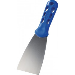 Spatule de peintre l. 60 mm haute brillance-poli plastique plat et ovale bleu a