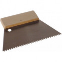 Spatule d’application de colle largeur 180 mm denture grossière B4 manche en bois