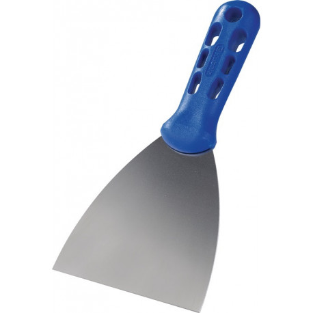 Spatule de peintre l. 100 mm polissage haute brillance plastique plat et ovale