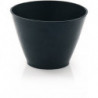 Creuset à plâtre H. 130 mm D. haut : 125/en bas : 90 mm conique pour laque cellulosique caoutchouc noir