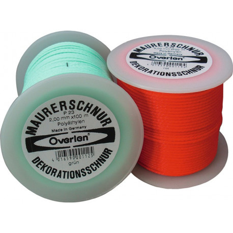 Fil pour peintres longueur 50 m D. 2 mm 35 kg polyéthylène vert (Par 6)