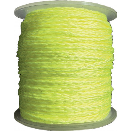 Fil de pavés longueur 100 m D. 1,7 mm 30 kg polypropylène jaune