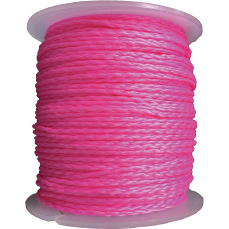 Fil de pavés longueur 100 m D. 17 mm 30 kg polypropylène rose (Par 6)