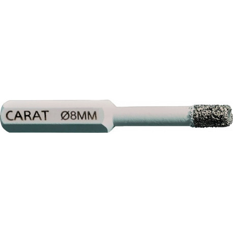 Foret pour carrelage D. 8 mm 35 mm Attachement 6 pans CARAT