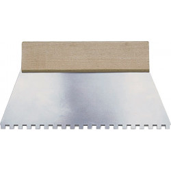 Spatule d’application de colle HUFA largeur 180 mm denture 8 x 8 mm manche en bo