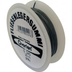 Gomme de carreleur longueur 20 m épaisseur 0,5 mm adapté à mors de serrage gris OVERMANN (Par 12)